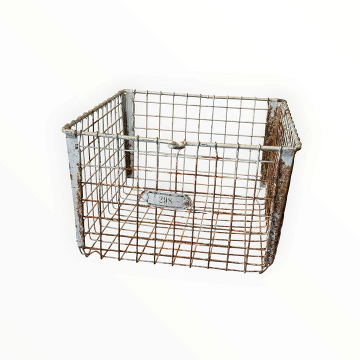 Vintage Wire Laundry Basket Washburn Company