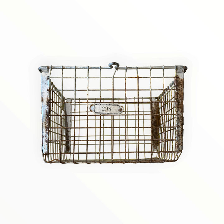 Vintage Wire Laundry Basket Washburn Company