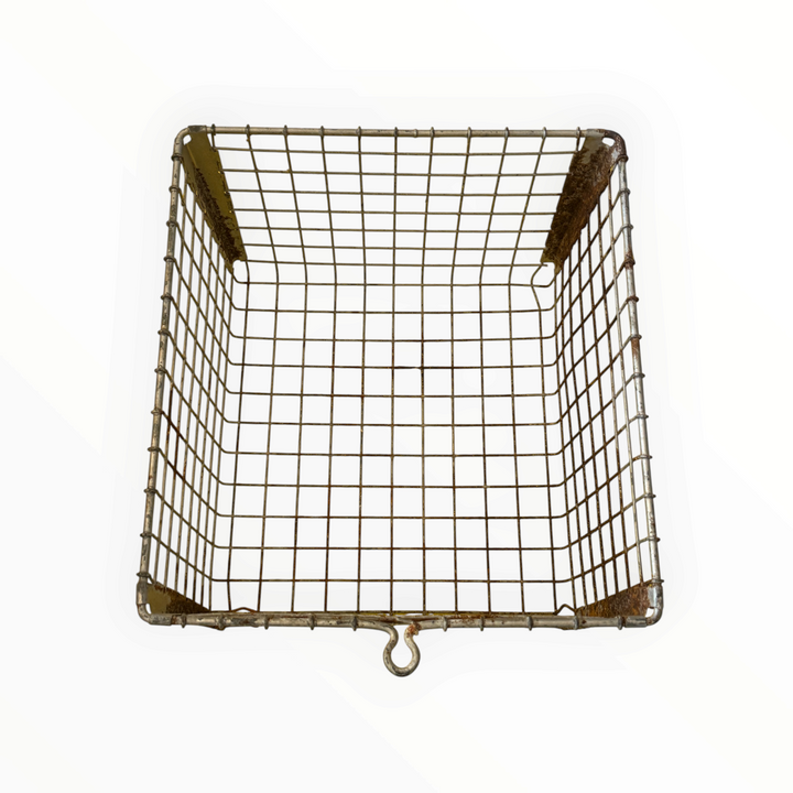 Vintage Wire Laundry Basket Washburn Company