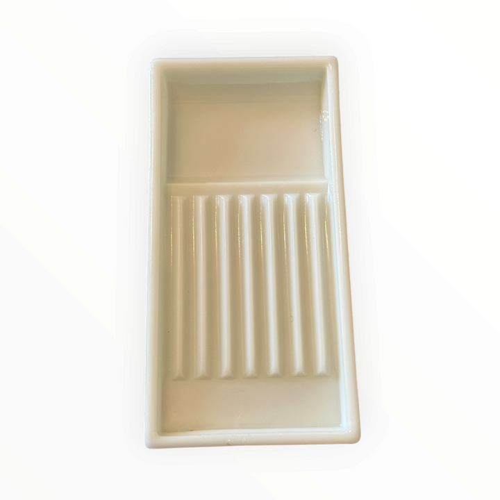 American Cabinet Co Milk Glass Instrument Organizer Tray 16 USA