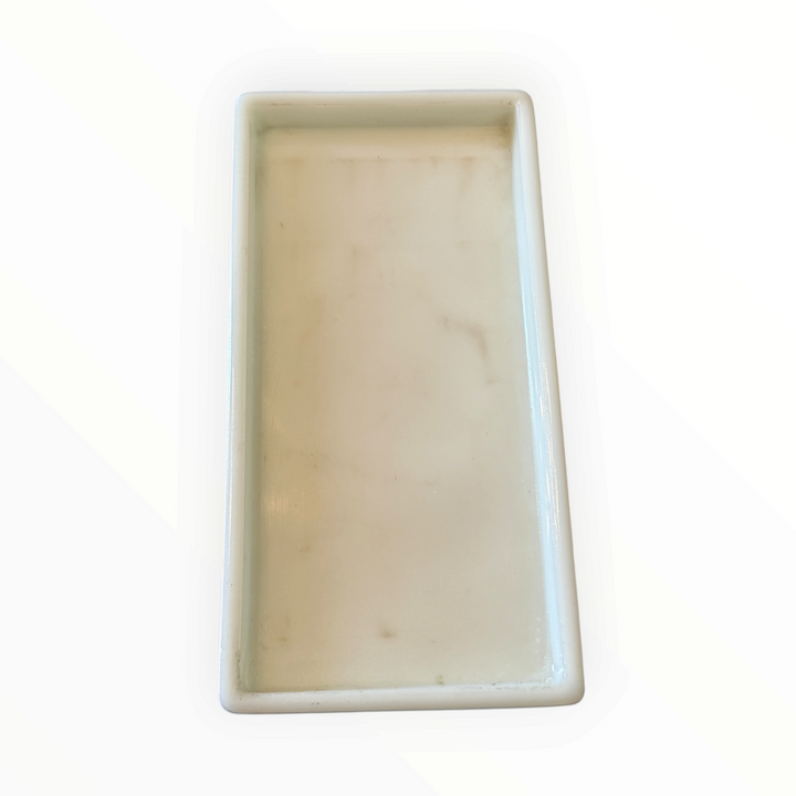 American Cabinet Co Milk Glass Instrument Organizer Tray 19 USA