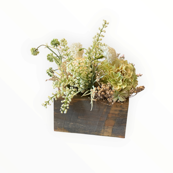 Handmade Wood Flower Arrangement