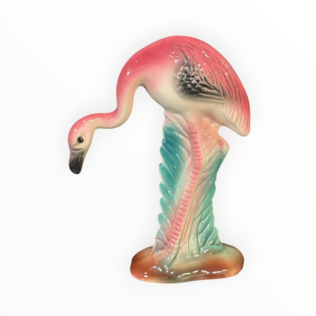 Vintage MCM Ceramic Flamingo Figurine