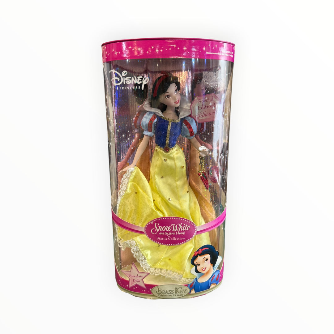 Disney Snow White Porcelain Doll Brass Key 25 years 18"