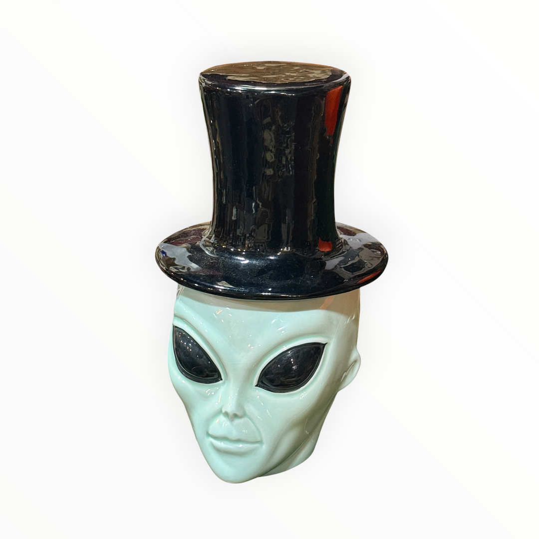 Vintage 1997 Matscot International Alien Tophat Cookie Jar