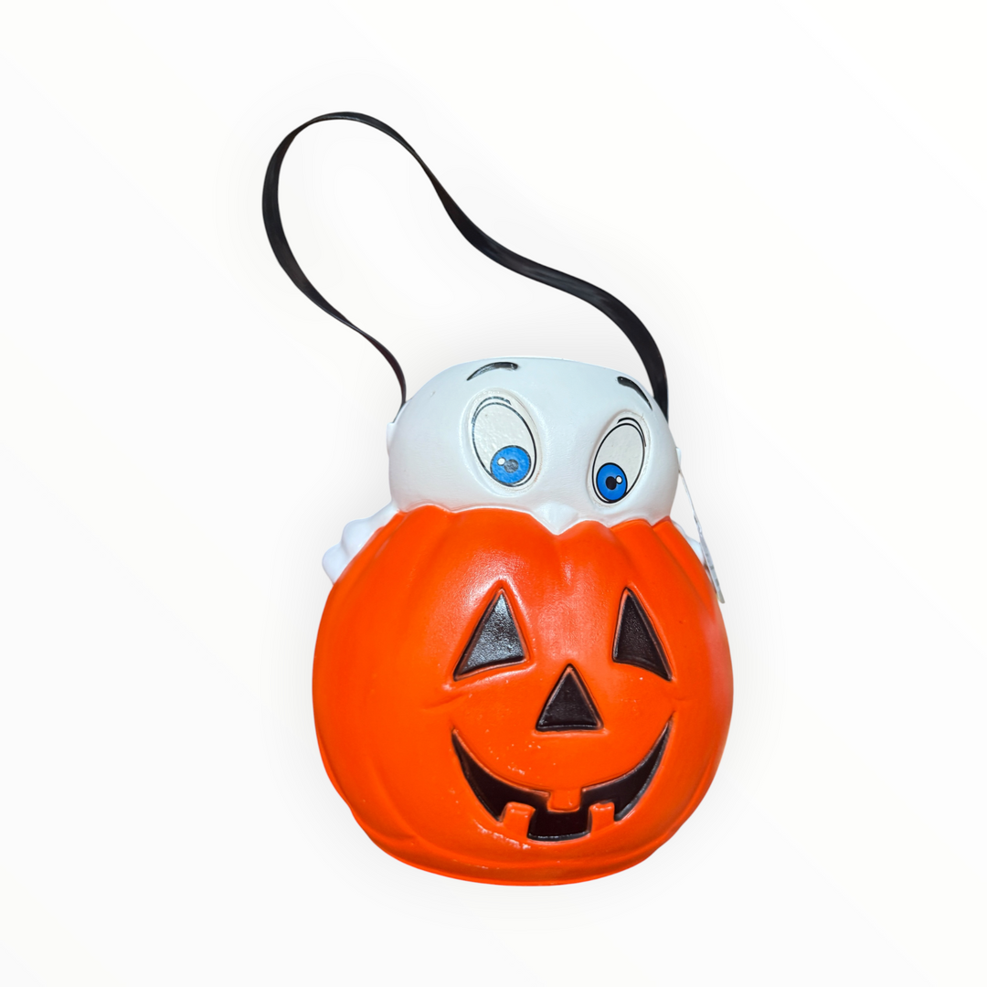Vintage 1995 Empire Blow-mold Halloween Candy Bucket featuring Casper the Friendly Ghost