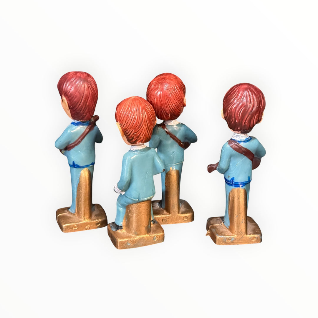 The Beatles Vintage 1964 Cake Toppers Bobbleheads Original Set of 4