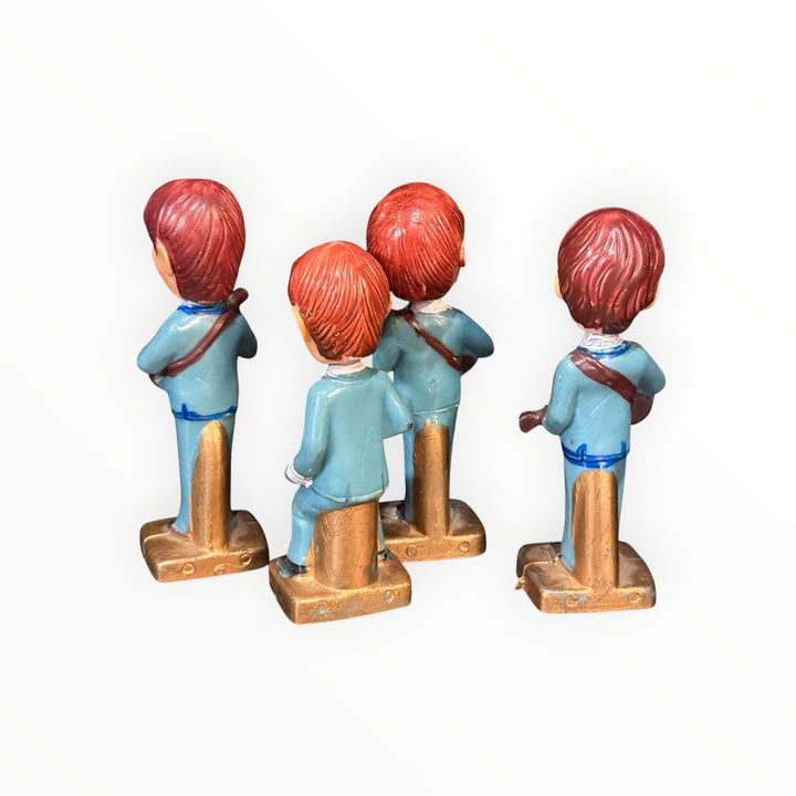 The Beatles Vintage 1964 Cake Toppers Bobbleheads Original Set of 4
