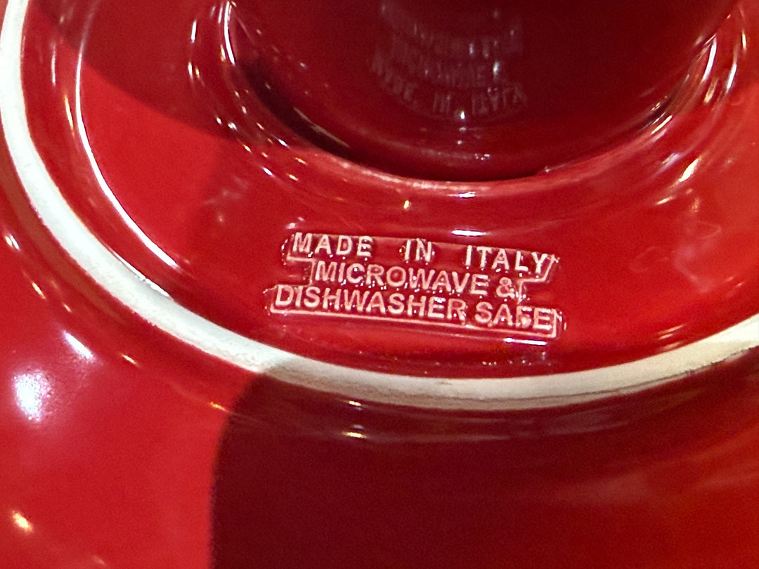 Red Ruffled Compote - Made in Italy