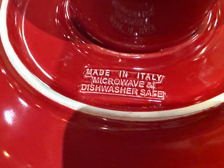 Red Ruffled Compote - Made in Italy