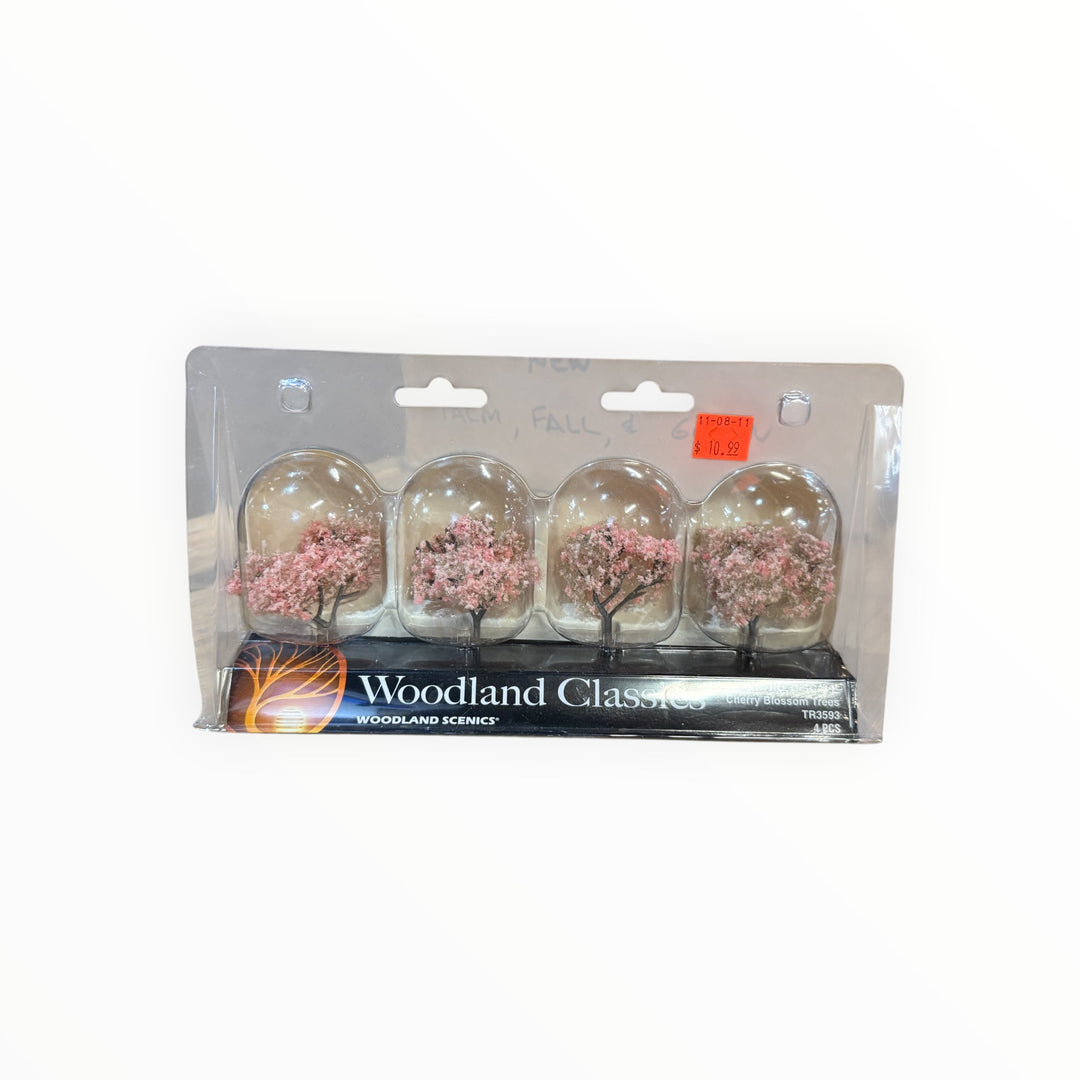 Woodland Scenics Brand Woodland Classics Pink Flowering Cherry Blossom Trees