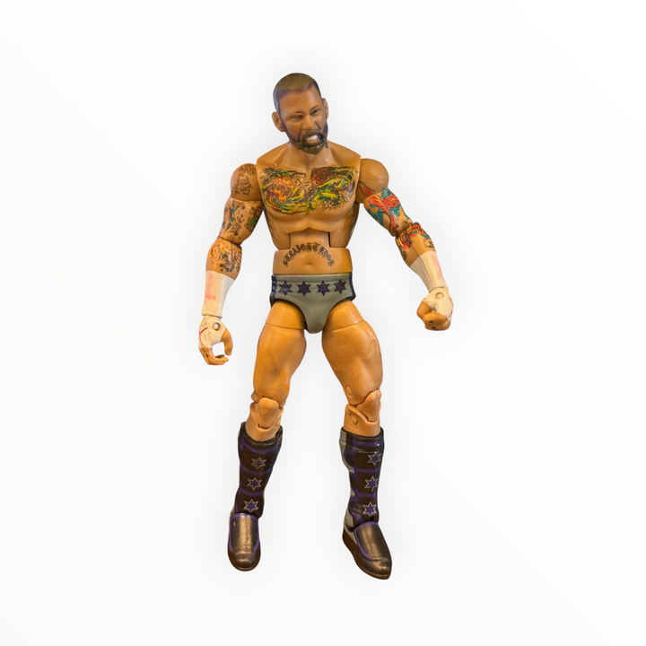 WWE Mattel Elite CM Punk Action Figure Loose Gray Trunks Stars
