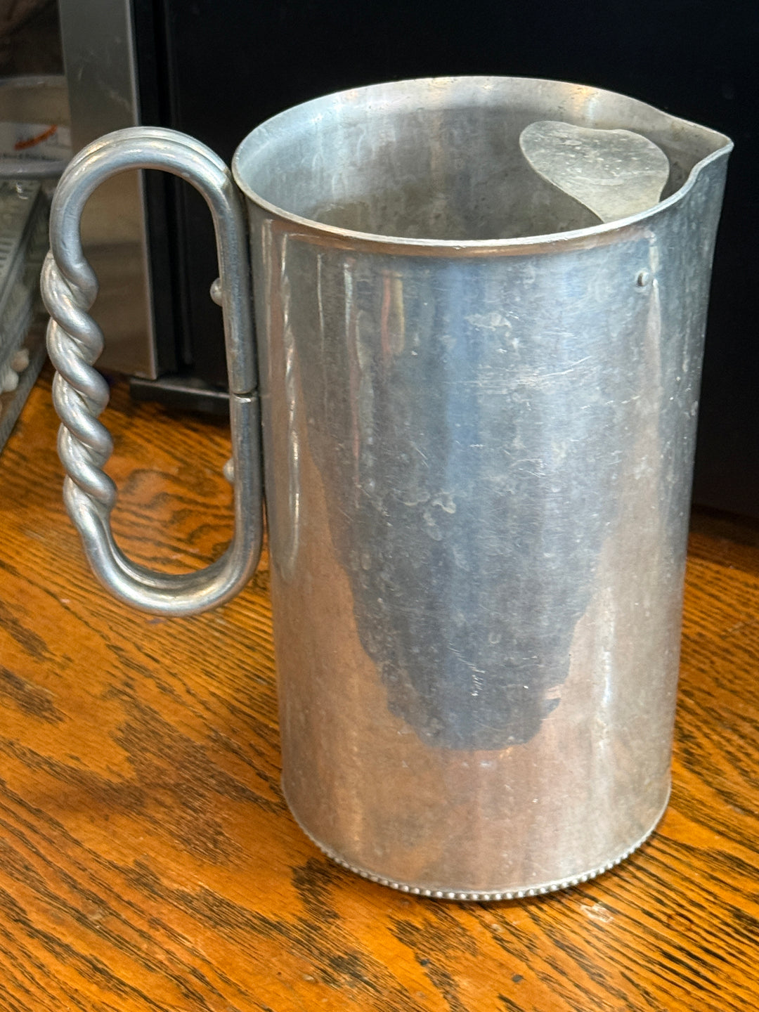 Vintage B.W. Buenilum Aluminum Water Pitcher