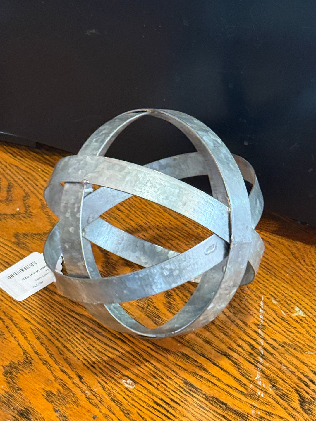 Galvanized Garden Ball 6"