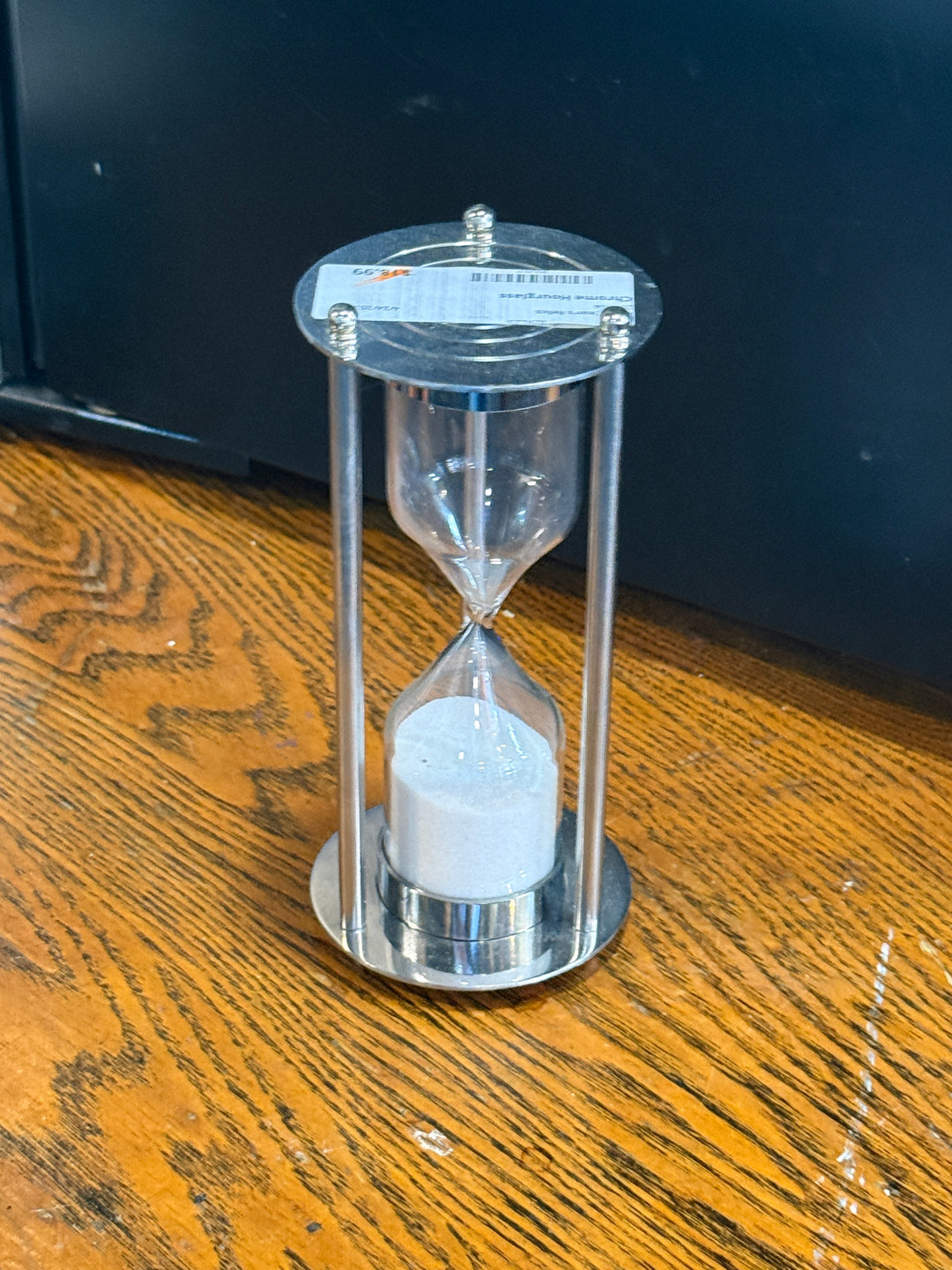 Chrome Hourglass 7"