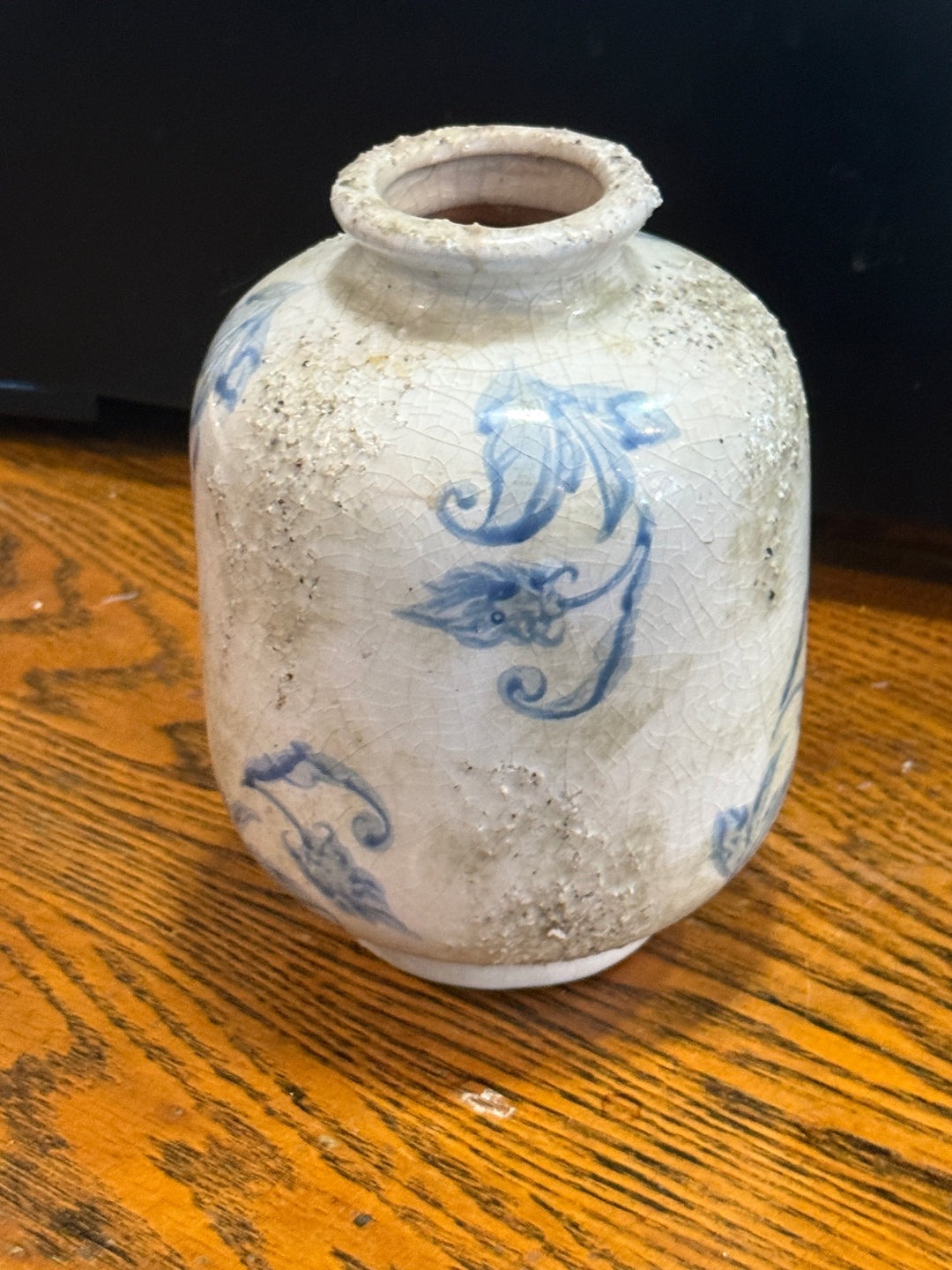 Clearance - Ivory Terra Cotta Vase 6"