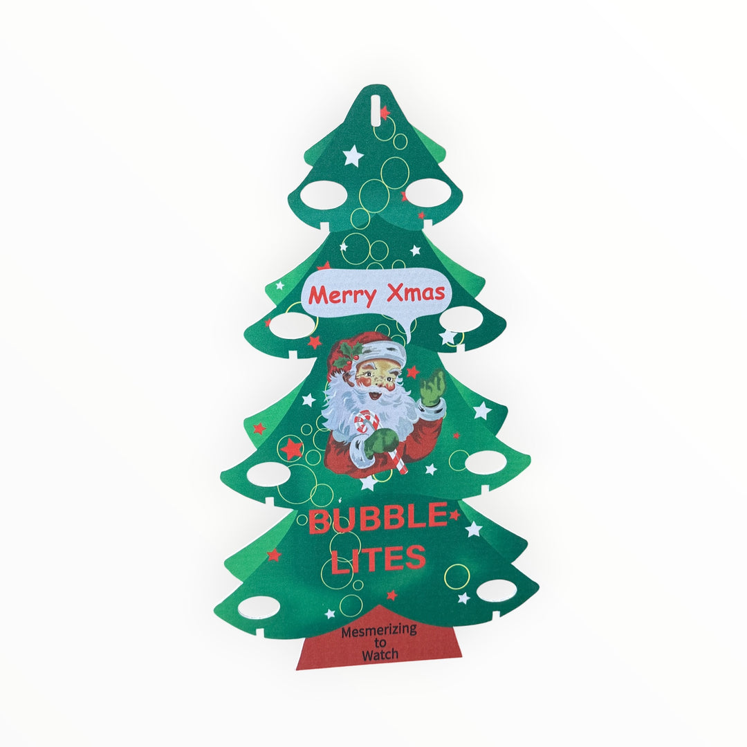 Bubble Trees 24" Santa Cardboard Display