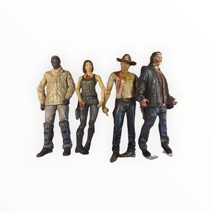 Walking Dead Action Figure Lot 4 Characters