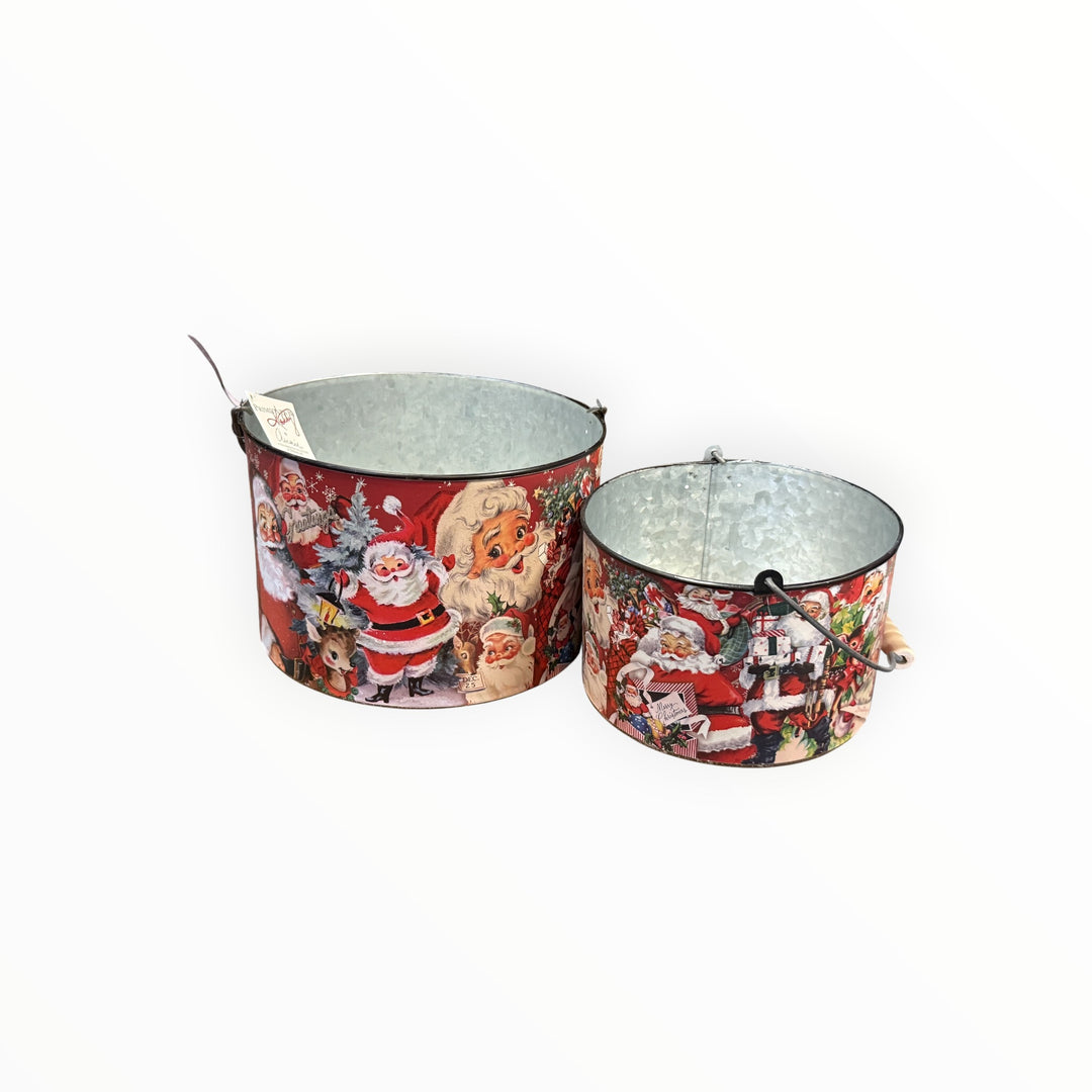Primitives by Kathy Christmas Pail Set