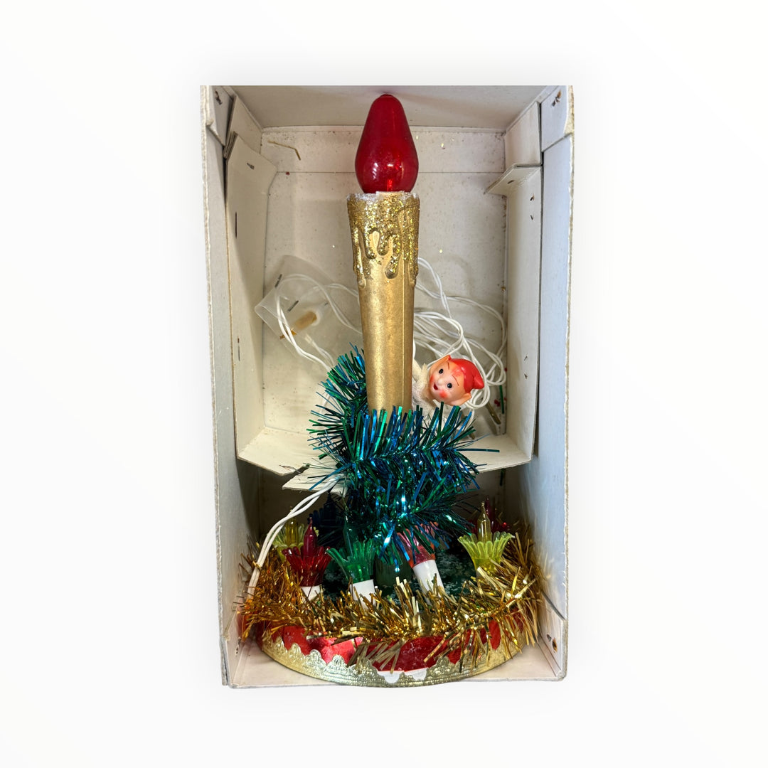 Vintage 1950s Candlestick with Pixie