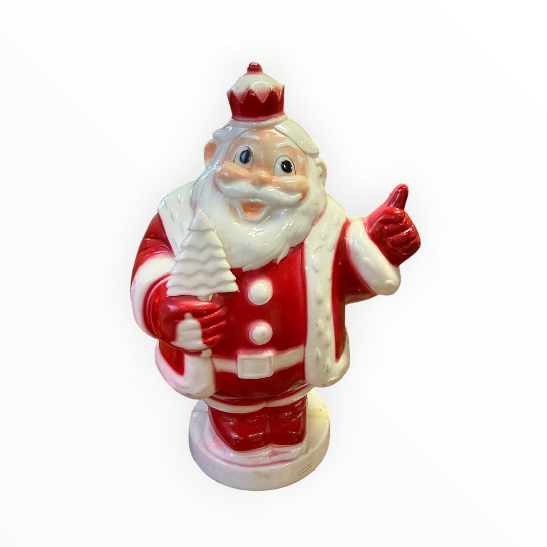 Vintage 1950s Harret Gilmar Plastic Santa Coin Bank