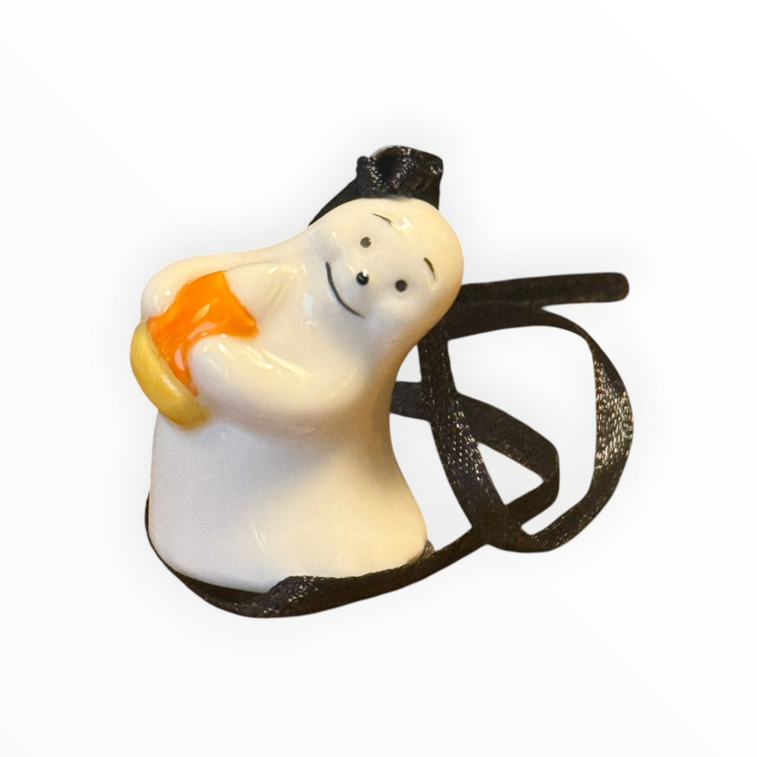 Longaberger Ceramic Ghost Tie-on