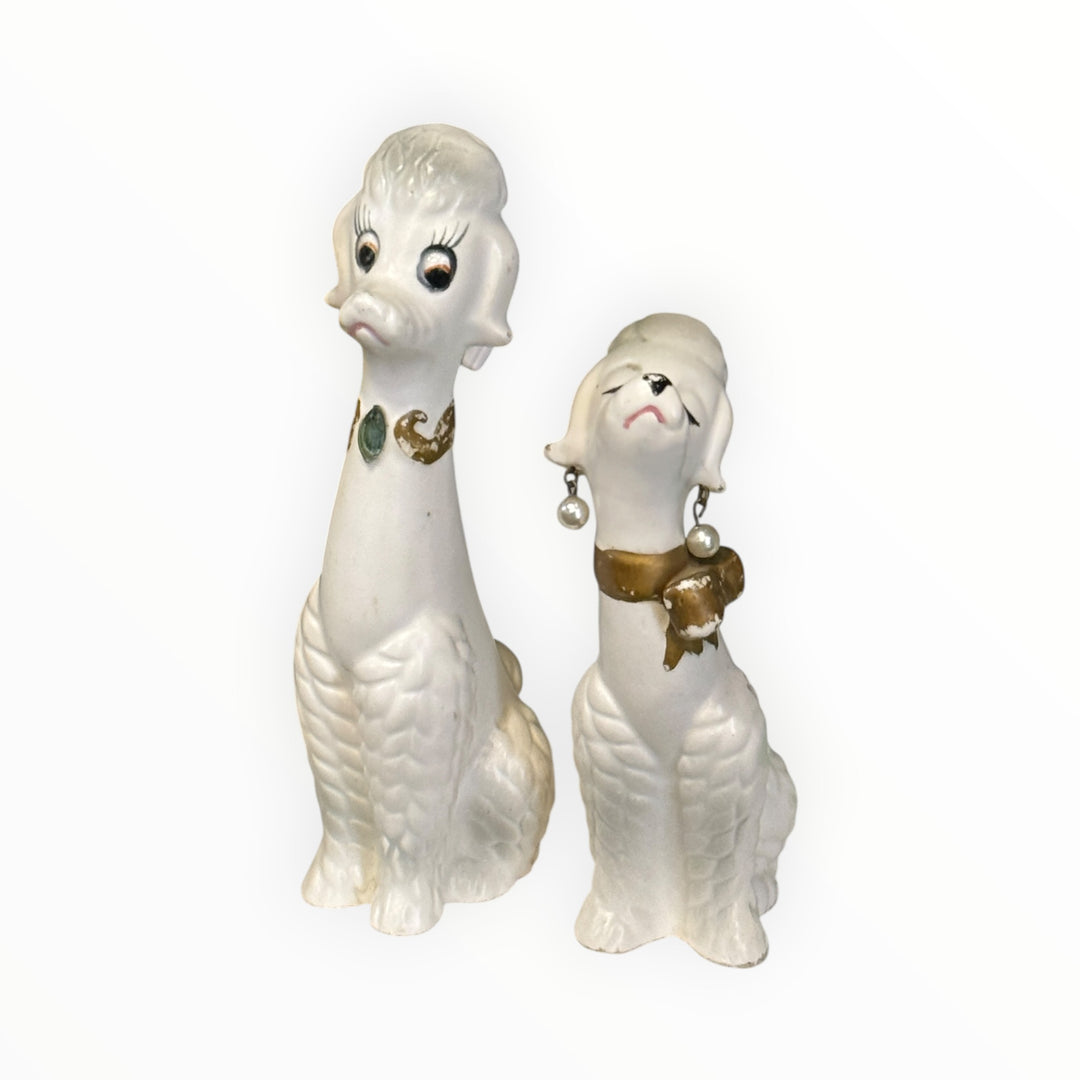 Poodle Statue Set
