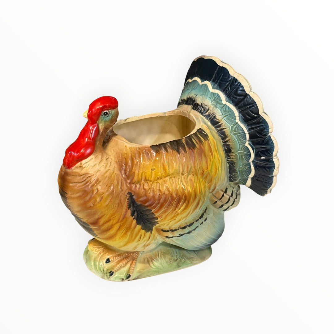 Vintage Ceramic Turkey Planter