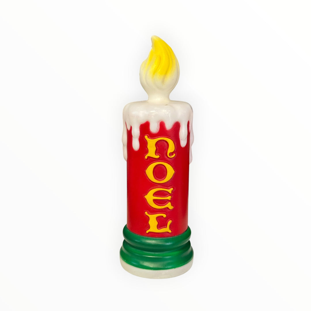 Noel Blowmold Candle Cover