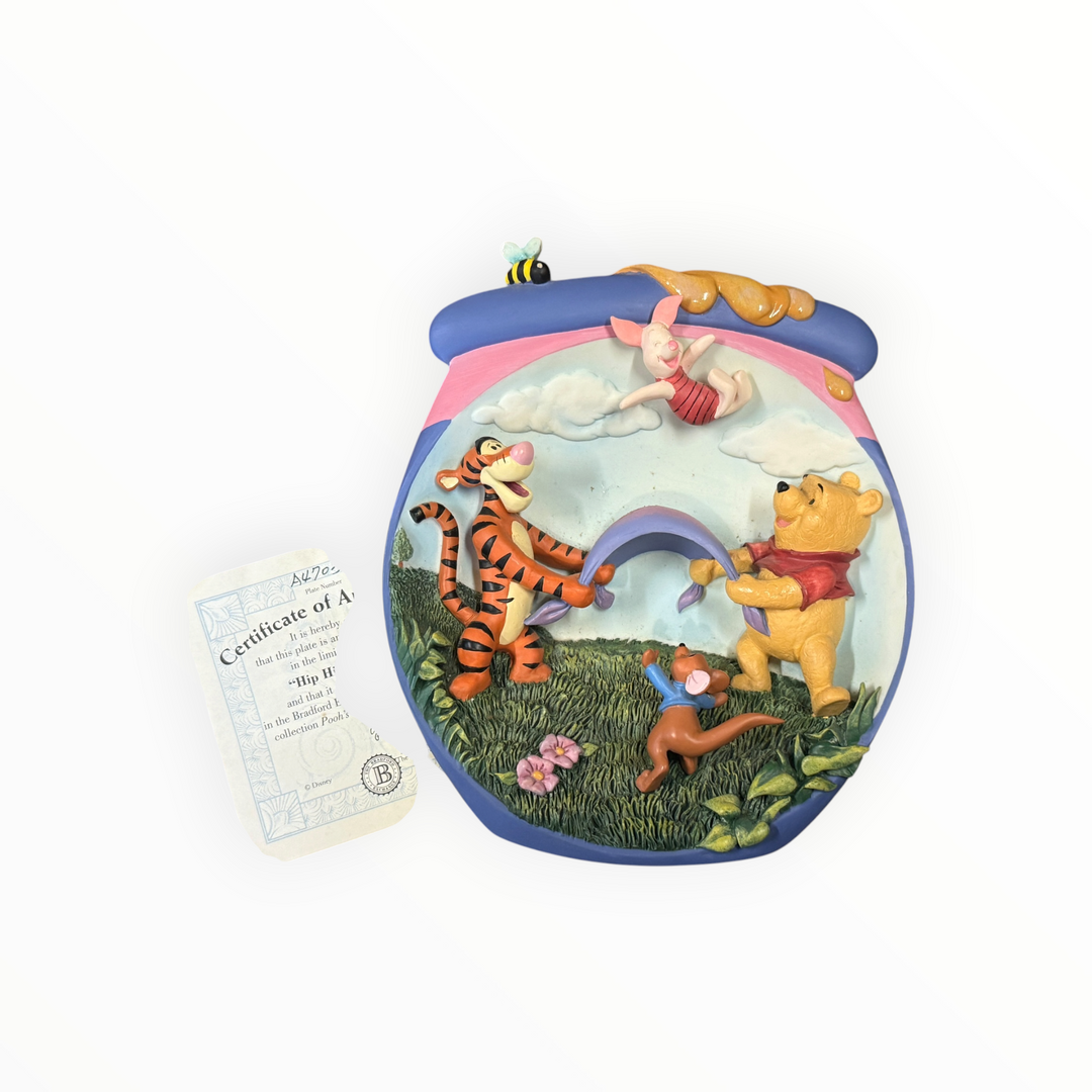 Winnie the Pooh Honeypot Adventures “Hip Hip Poohray” Bradford Exchange
