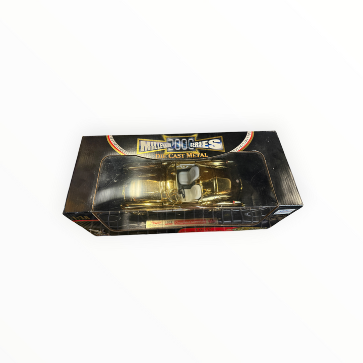 1:18 scale 1957 Chevrolet Corvette 24K Gold Plated Edition die-cast model car by Road Signature (Yat Ming, model number 92017)