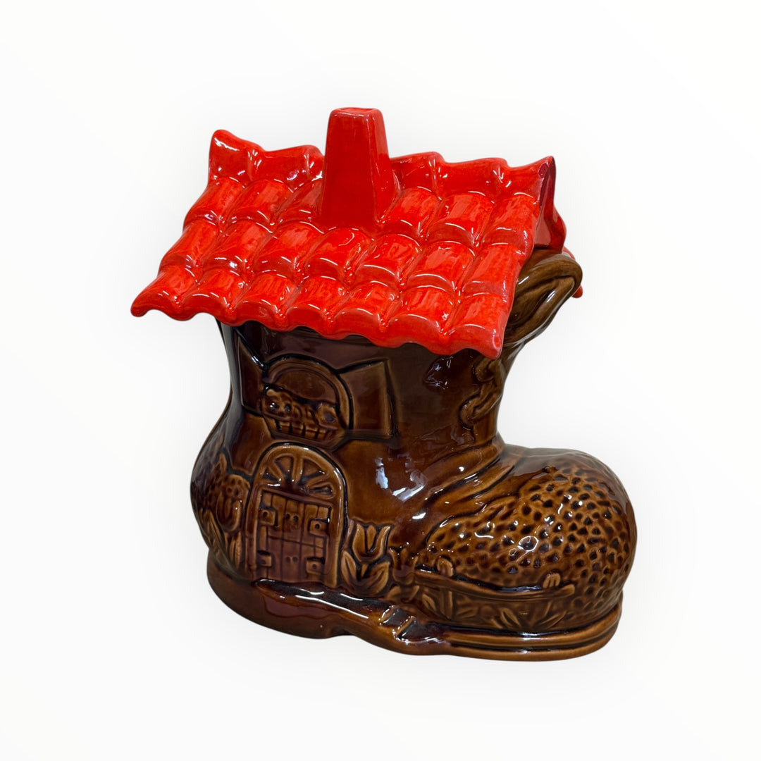 Vintage Old Shoe House Cookie Jar California Originals