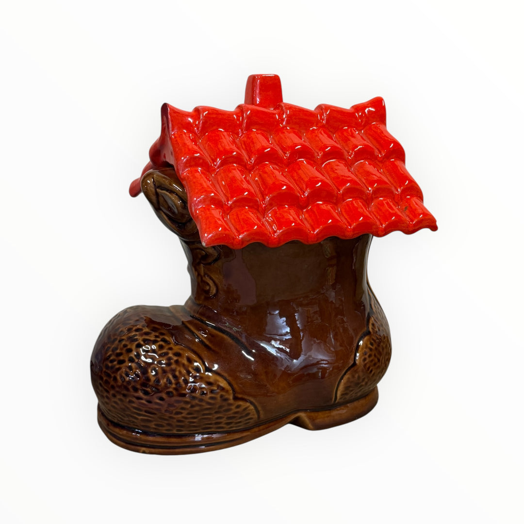 Vintage Old Shoe House Cookie Jar California Originals