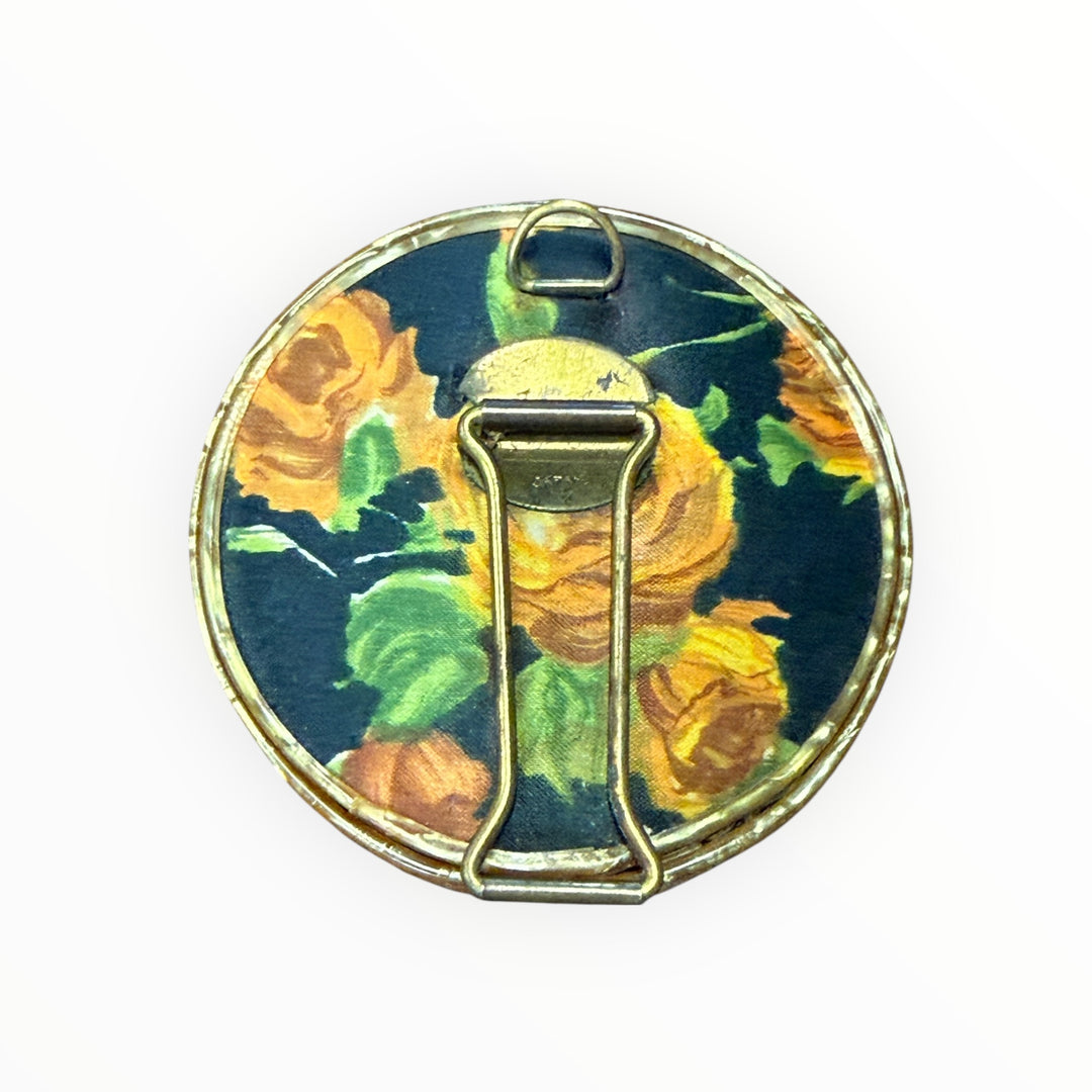 Vintage Cloth Covered Double Compact