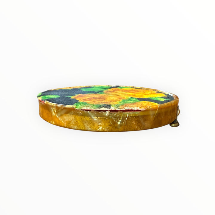 Vintage Cloth Covered Double Compact