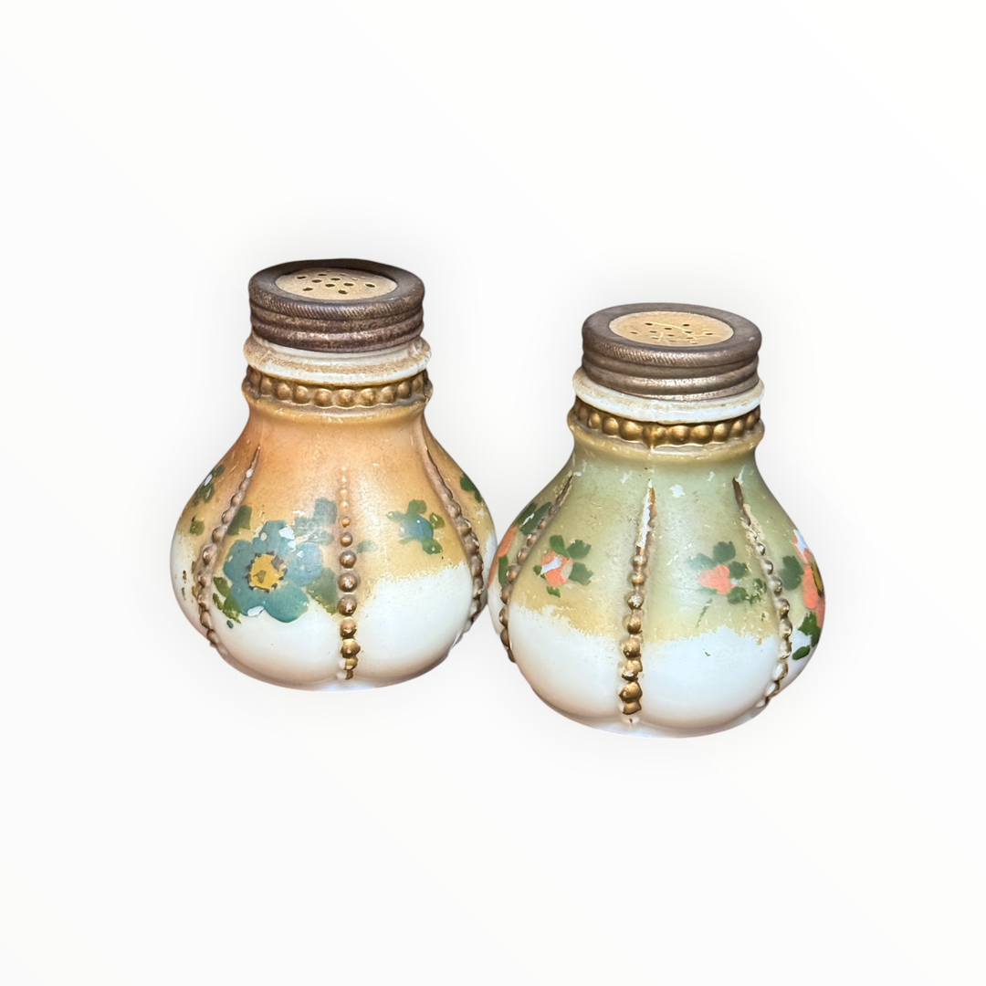 Vintage Milk Glass Salt &amp; Pepper Shakers