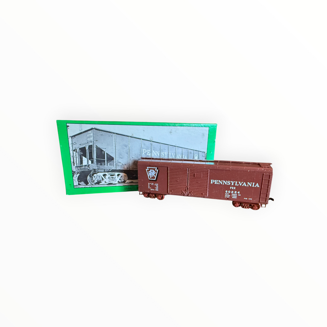 Bowser X-31a Double Door Round Roof Box Car PRR Shadow Keystone HO