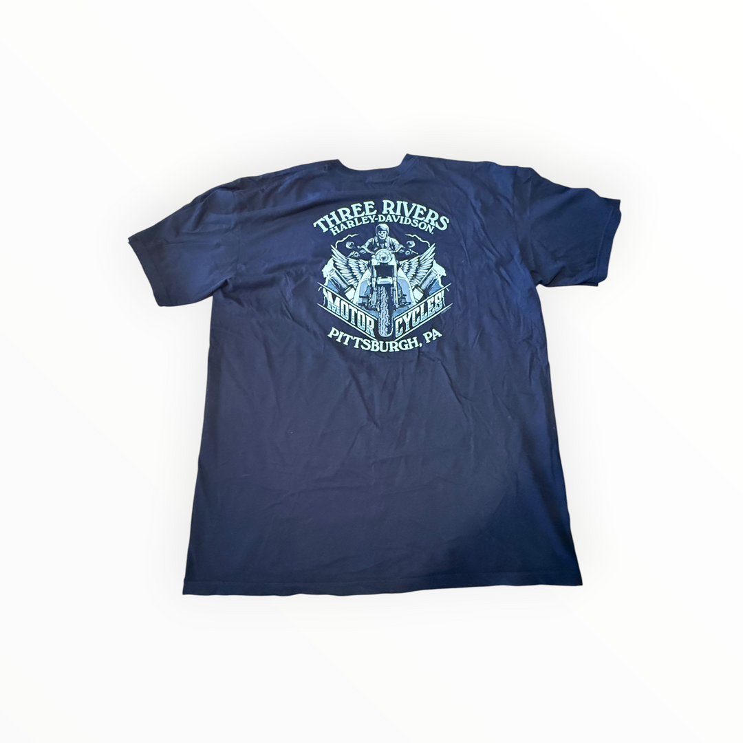 Harley Davidson T-Shirt - Three Rivers Pittsburgh Pa 3XL