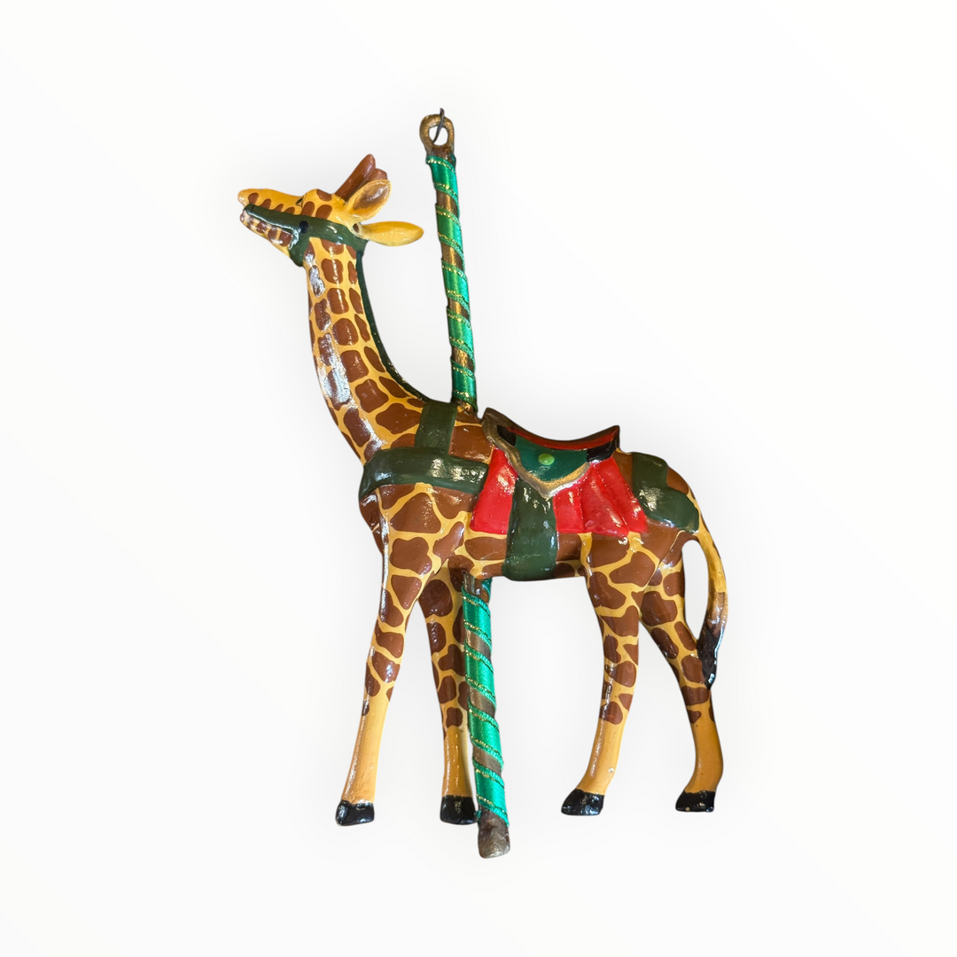 Christmas Ornament - Kurt Adler - Smithsonian Collection - Carousel Giraffe