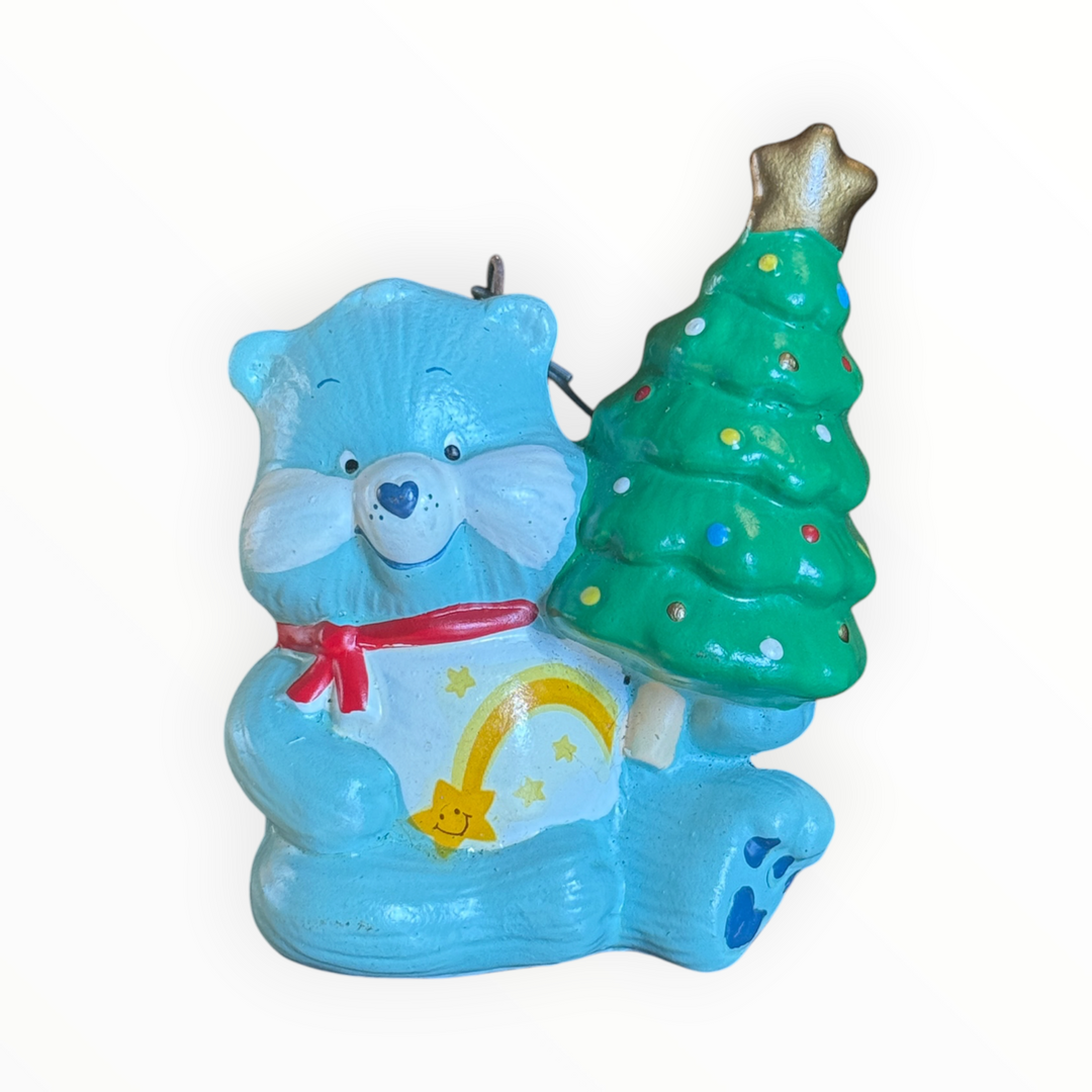 Christmas Ornament - 1984 American Greets Ceramic Care Bear - Wish