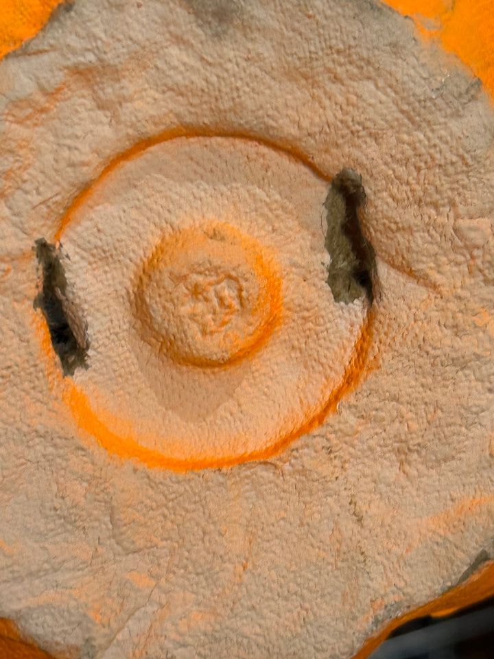 Vintage Halloween Jack O'Lantern Paper Mache w/ Insert