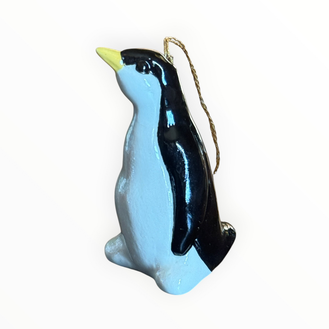 Christmas Ornament - Ceramic Glazed Penguin