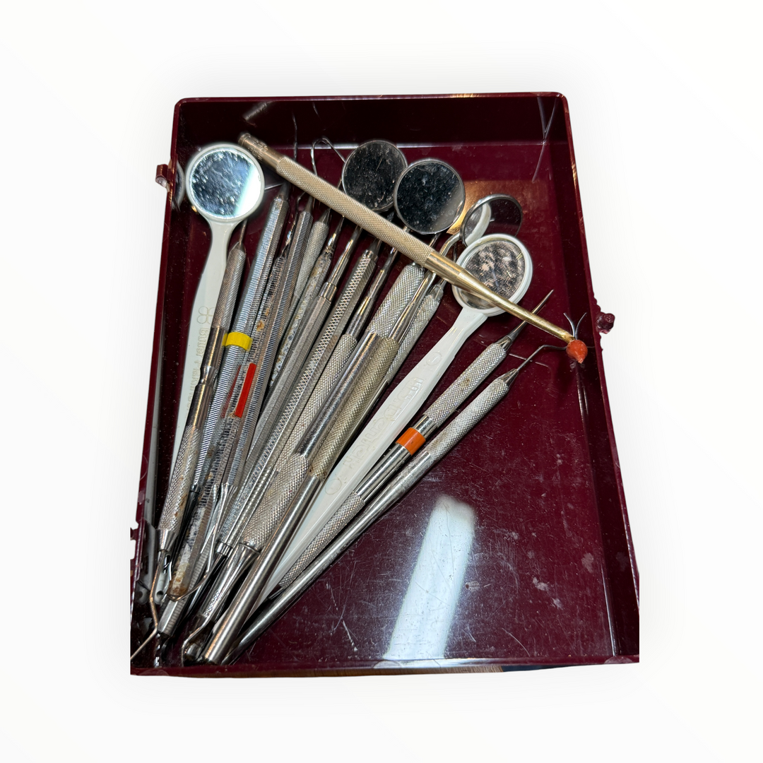 Set of Assorted Stainless Steel Dental Instruments
