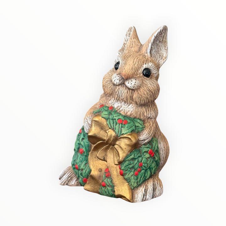 Ceramic Christmas Rabbit