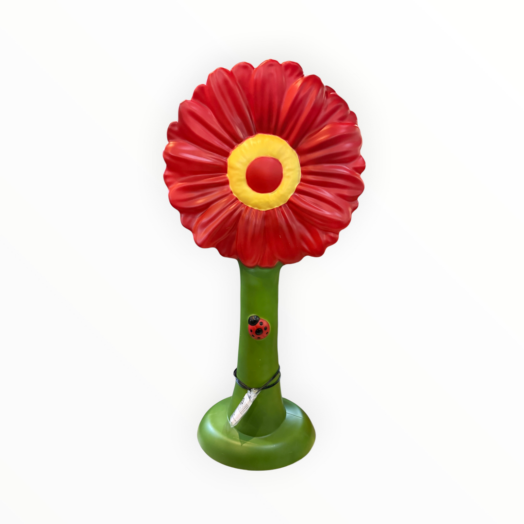 Cracker Barrel Exclusive Blowmold - Red Flower