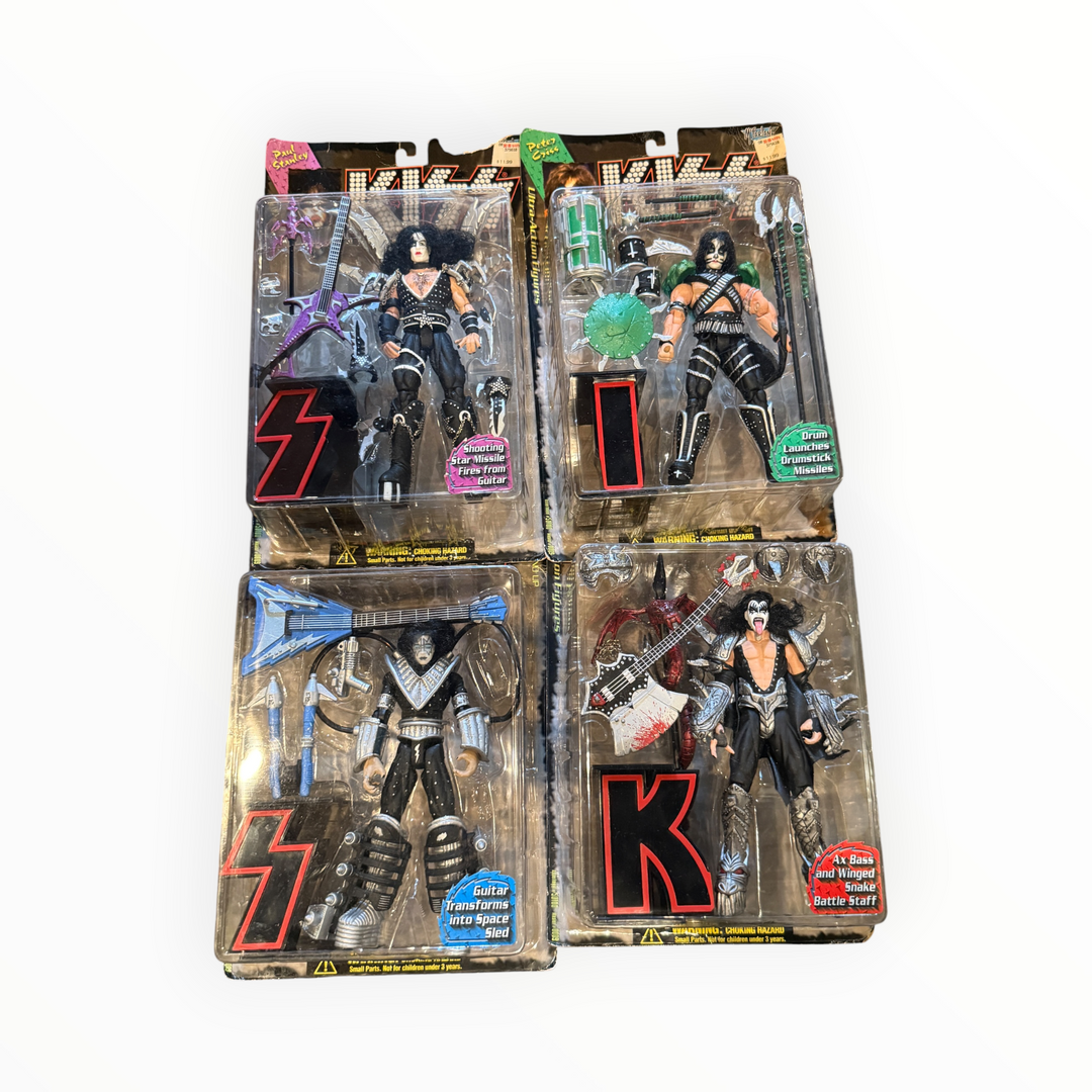 1997 set of KISS Ultra-Action Figures Produced by McFarlane Toys