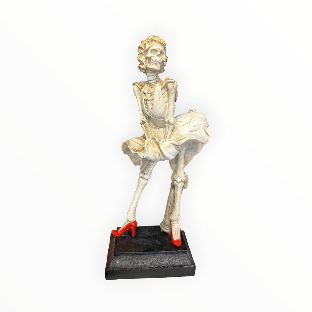 Resin Skeleton Marilyn Monroe Statue