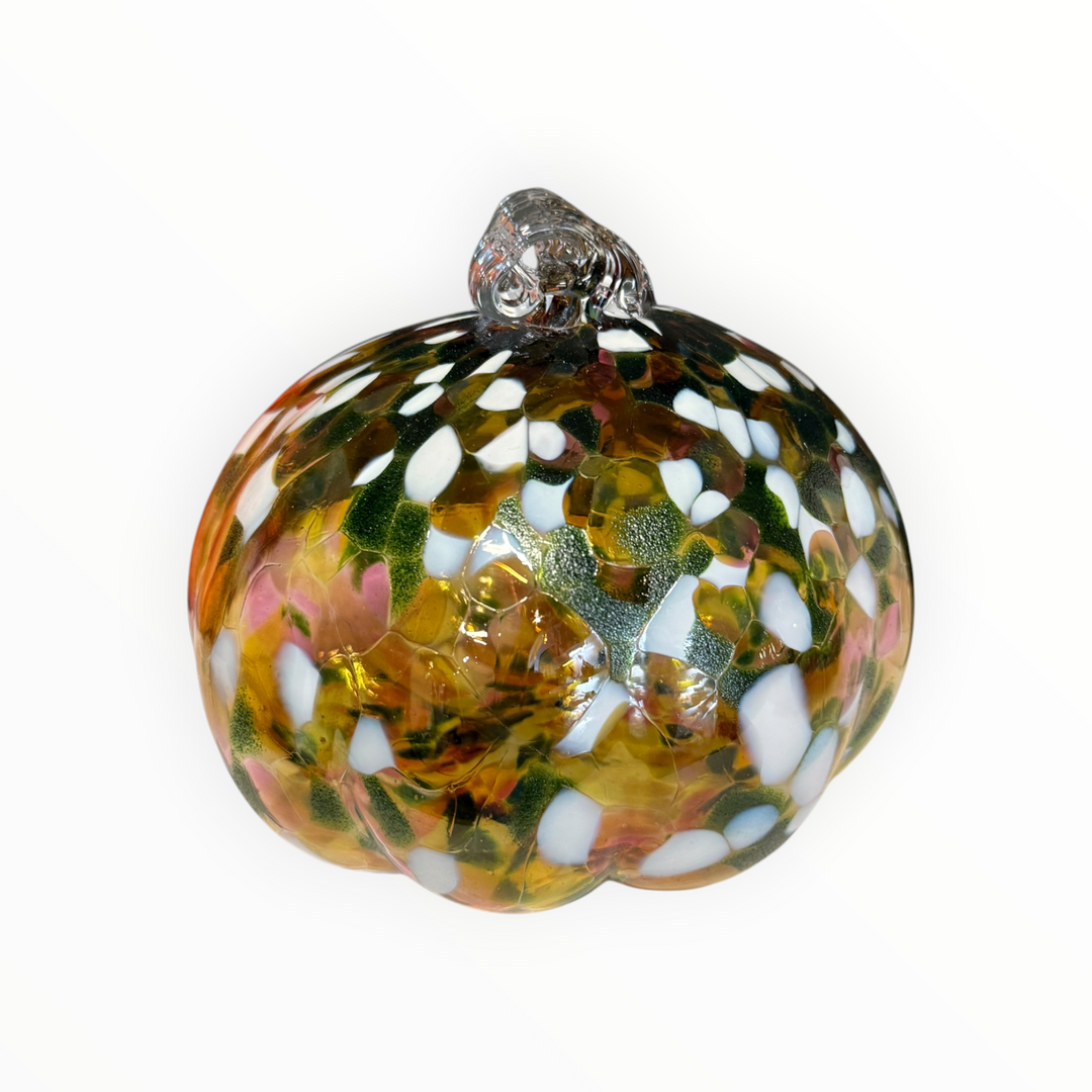 Spotted Glass Pumpkin