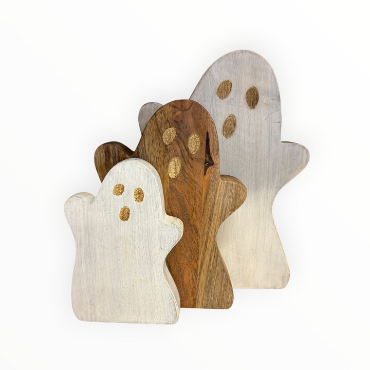 Wooden Trio of Ghosts