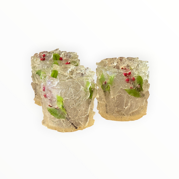 Christmas Candle Holder Trio